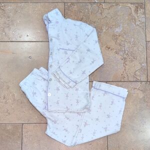 Petite Pllume girl pajamas. Purple ballerina. Size 8.